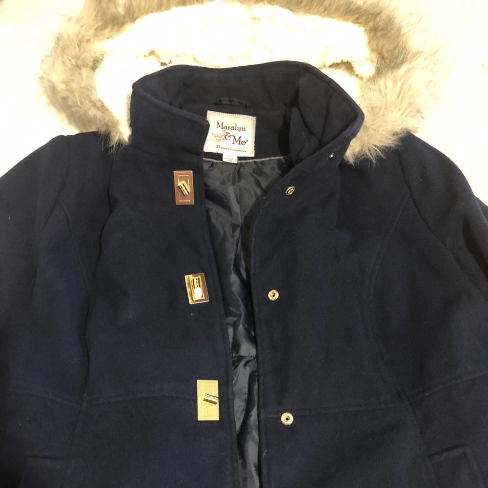 Navy Blue Winter Pea Coat